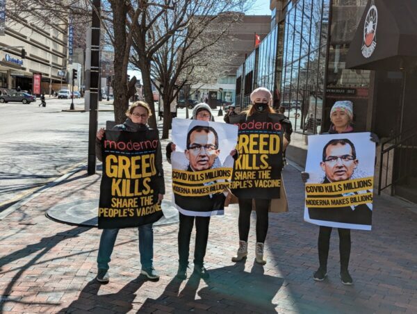 Health Gap protestors in boston